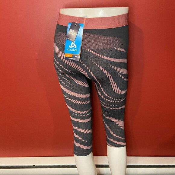 Odlo Women's Blackcomb Performance Cropped Leggings - Size Medium (8/10) - NWT - Picture 2 of 3